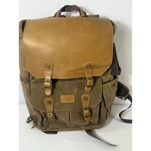Camera Backpack - Weather Resistant 16 Ounces Waxed Memory Canvas – DSLR SLR ...